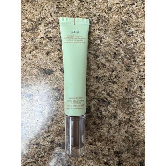 PIXI by Petra H2O Skintint Foundation Tinted Face Gel Cocoa 1.2 fl Oz NEW - Picture 2 of 3